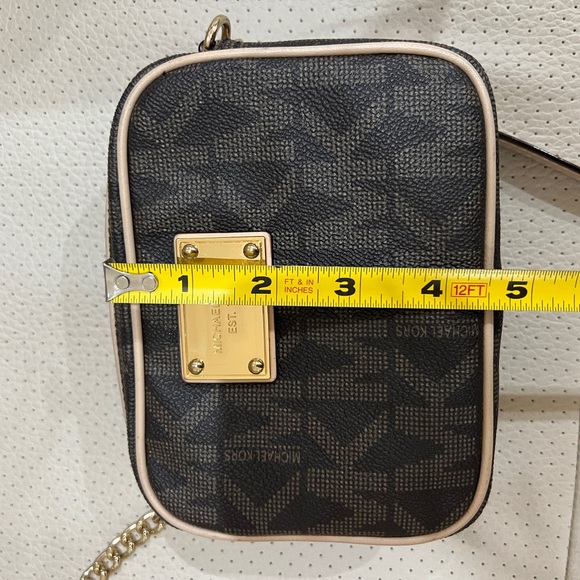 Michael Kors Brown and Cream Crossbody Bag - Picture 6 of 8